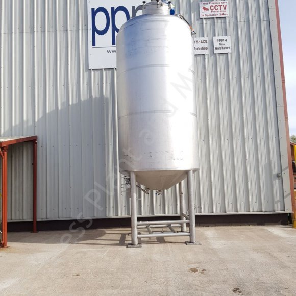 9,000 Ltr 316 Grade SS Jacketed Tank with Full-Sweep Scraped-Surface Mixer